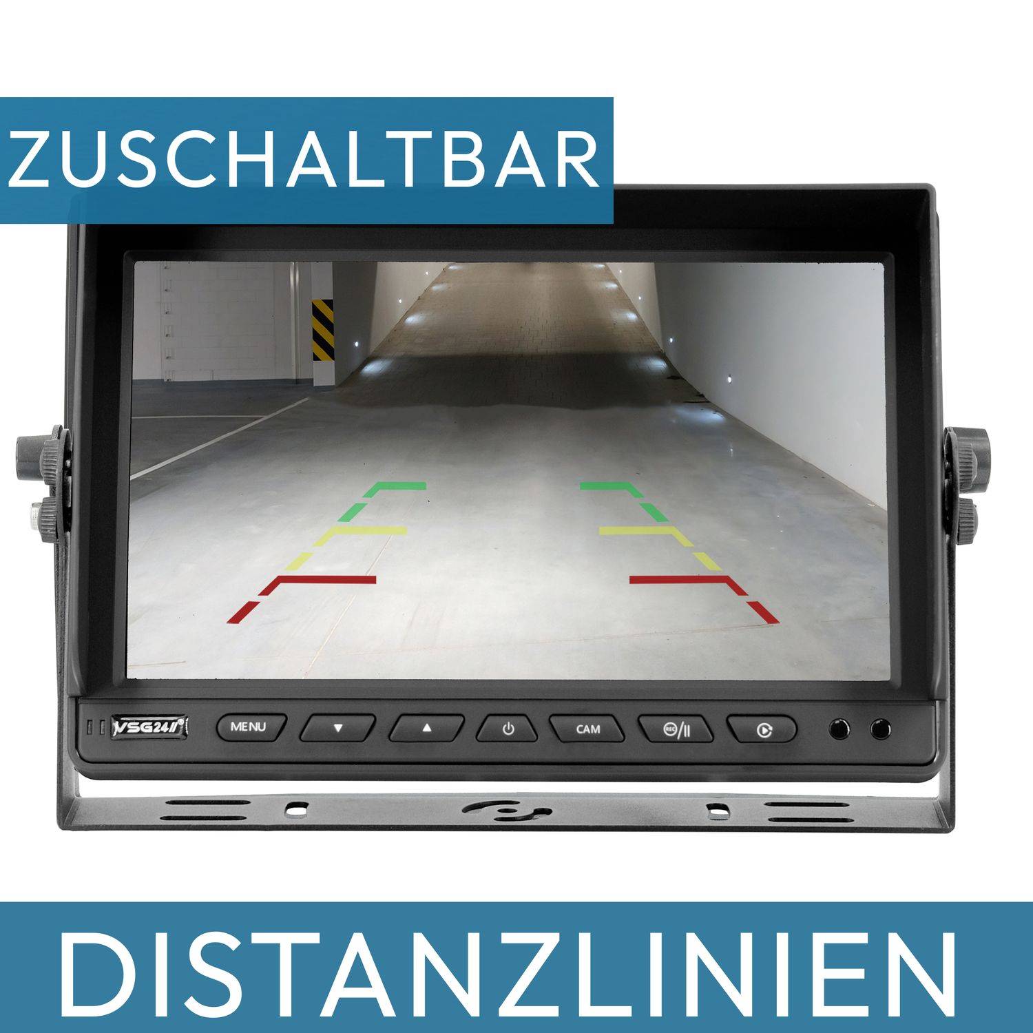 VSG24 10" Rückfahrkamera Set PROTECT PRO | mit 2 x HD Seitenspiegel-Kamera 120° & 1 x HD Rückfahrkamera 120 ° RVS-24527