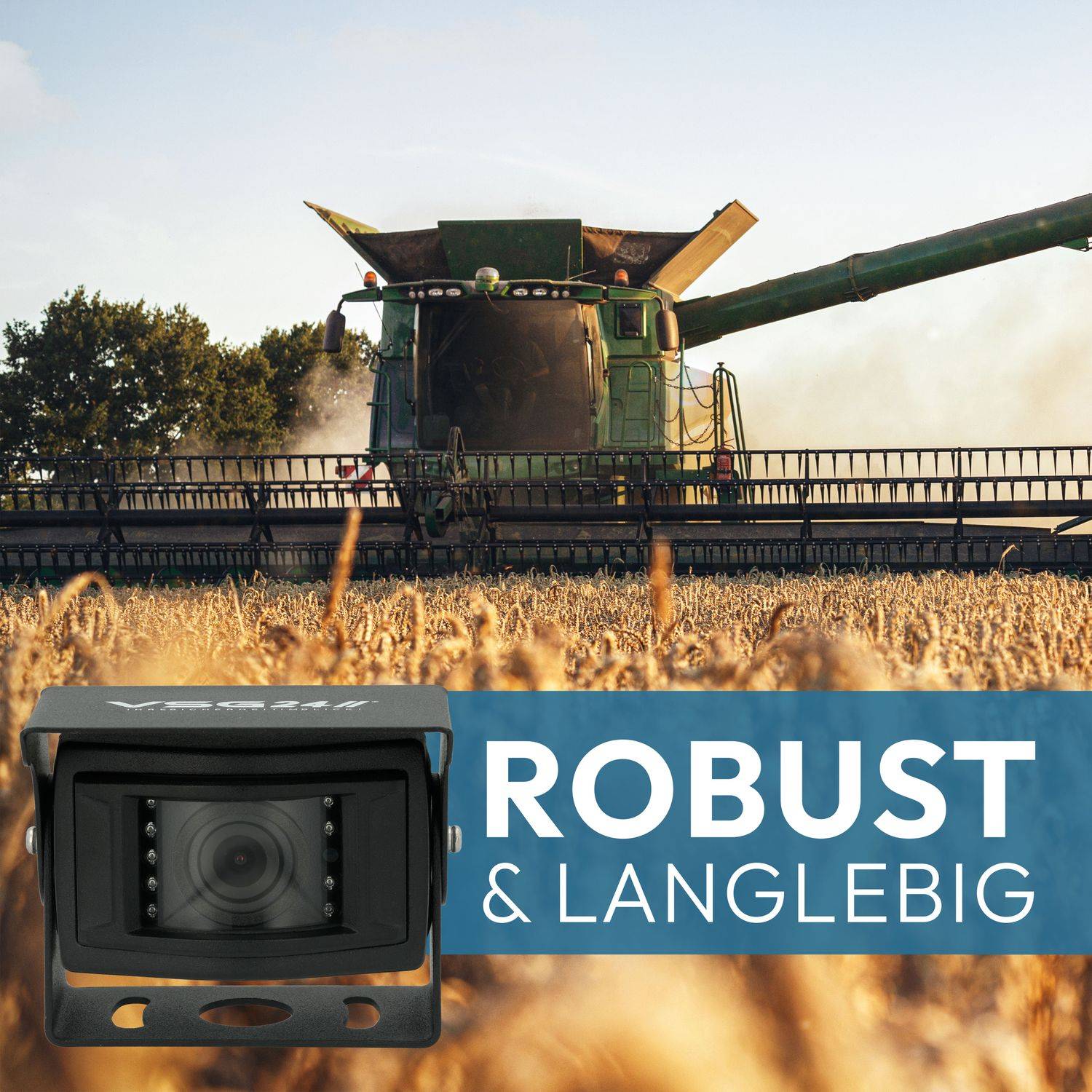 VSG24 7" Rückfahrkamera Set PROFI HD | mit 2 x 1080P HD Kamera IP69K mit Mikrofon