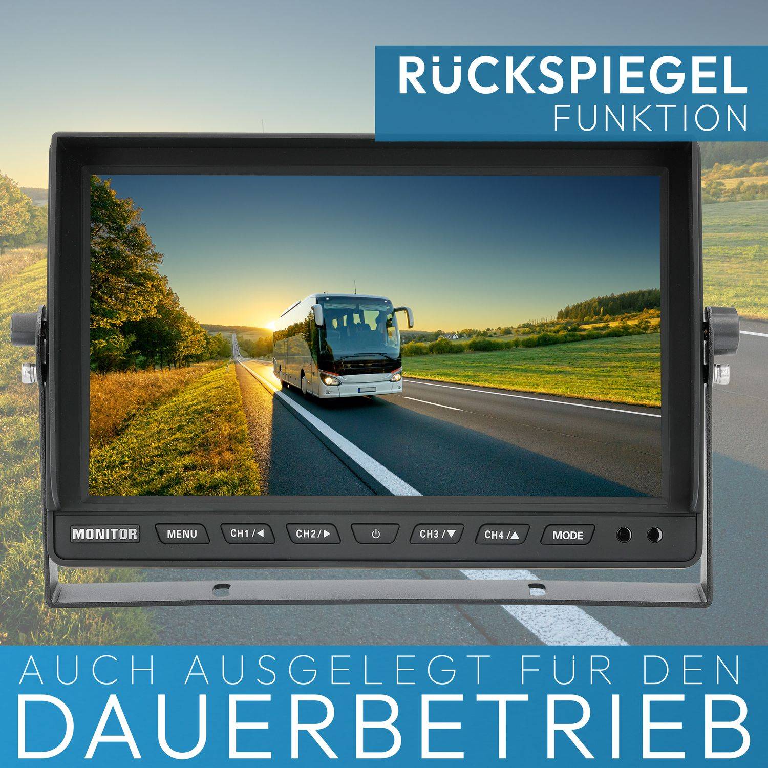 VSG24 10" Rückfahrkamera Set PROFI HD XL | mit 2 x 1080P HD Kamera IP69K RVS-24569