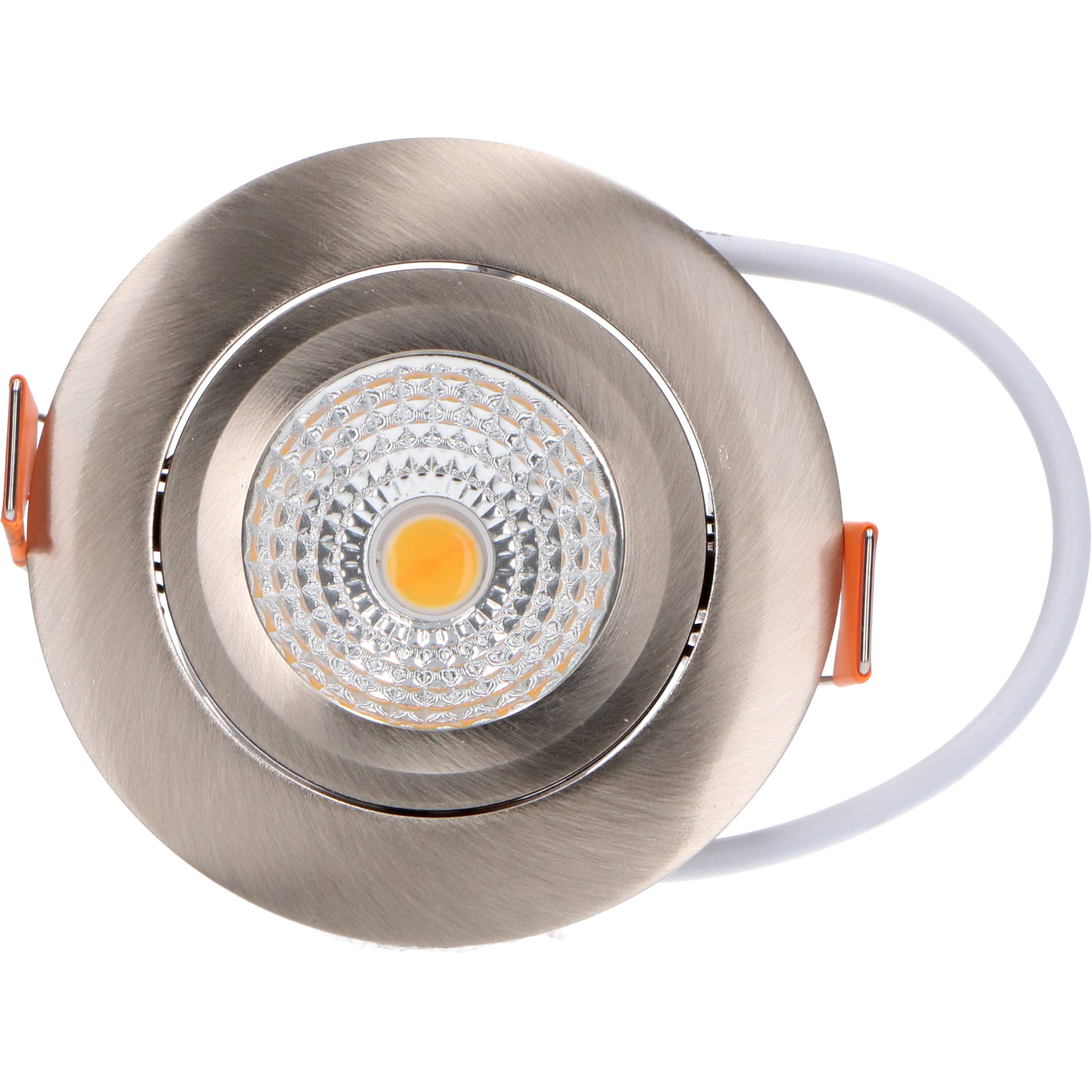LED's light PRO LED-Einbauspot silber 4,5W dimmbar warmweiß 68mm CRI95 IP44