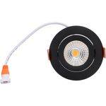 LED's light PRO LED-Einbauspot schwarz 4,5W dimmbar warmweiß 68mm CRI95 IP44