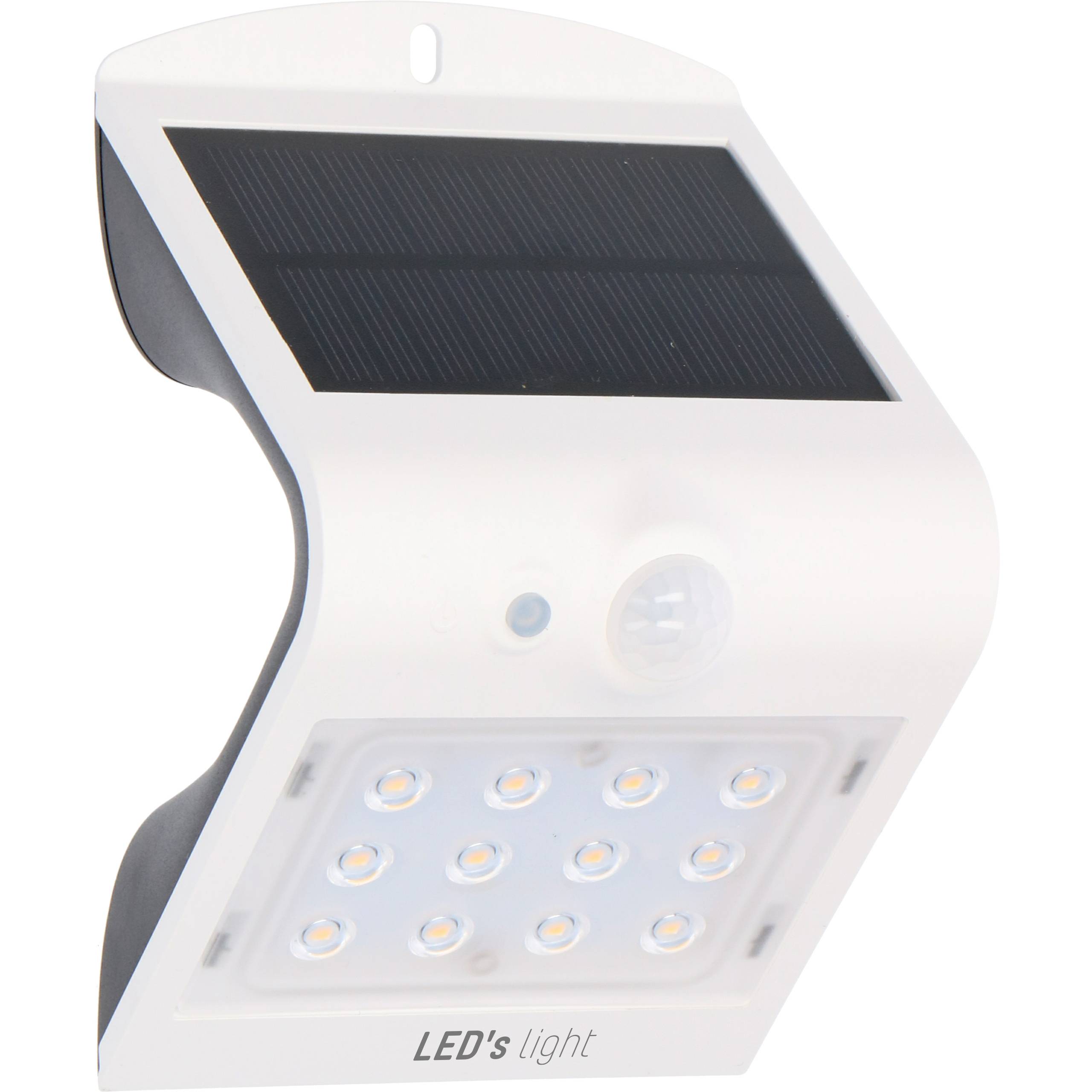 LED's light Solar LED-Flutlicht weiß Bewegungsmelder 1,5W warmweiß IP65