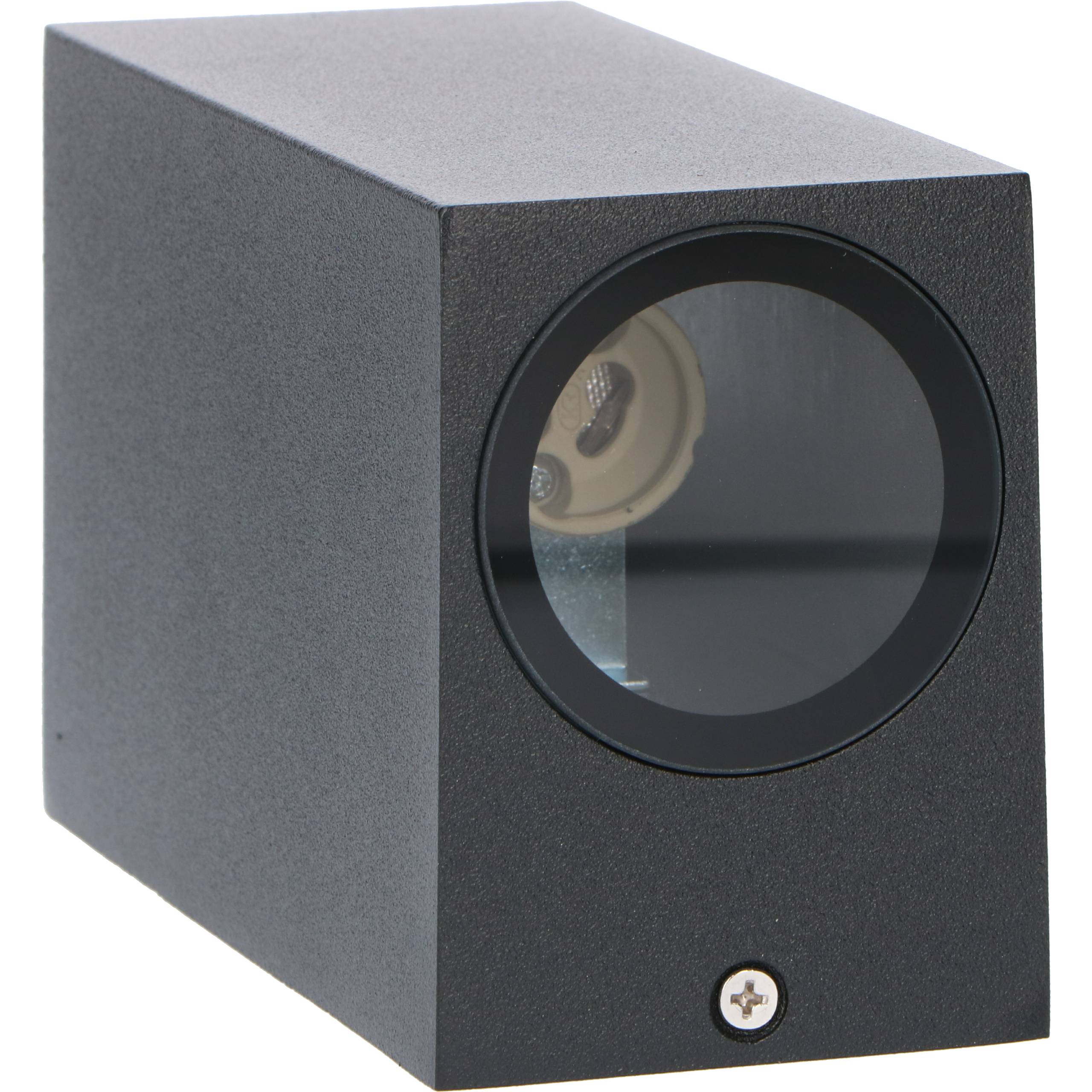 LED's light Außen-Wandleuchte schwarz 2x GU10 IP44 für LED und Halogen bis 35W