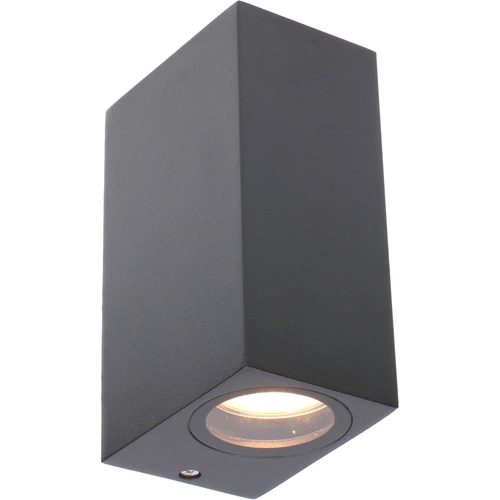 LED's light Außen-Wandleuchte anthrazit 2x GU10 IP44 für LED und Halogen bis 35W LED's light Außen-Wandleuchte anthrazit 2x GU10 IP44 für LED und Halogen bis 35W