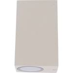 LED's light Außen-Wandleuchte grau 2x GU10 IP44 für LED und Halogen bis 35W