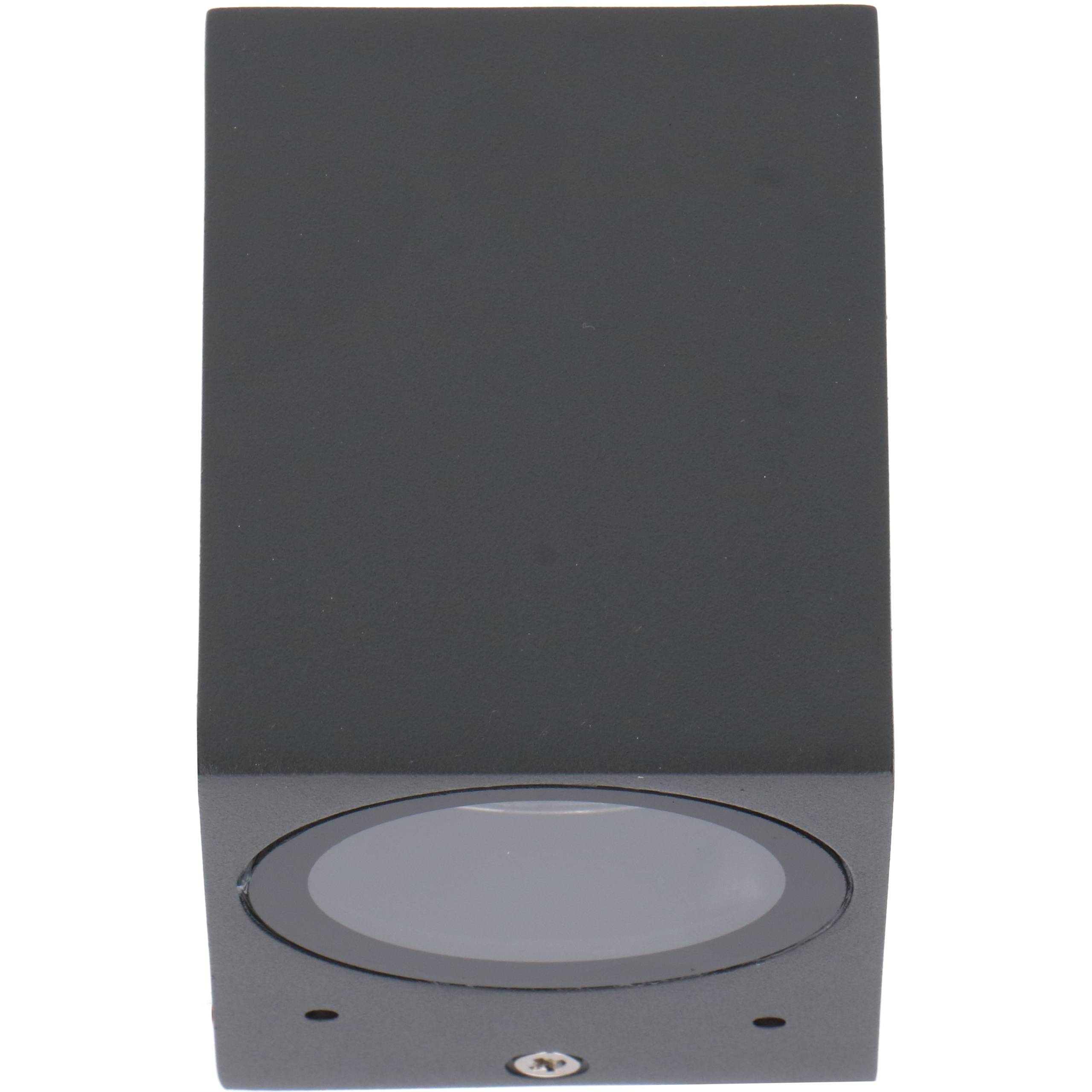 LED's light Außen-Wandleuchte anthrazit 1x GU10 IP44 für LED und Halogen bis 35W