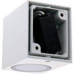 LED's light Außen-Wandleuchte weiß 1x GU10 IP44 für LED und Halogen bis 35W