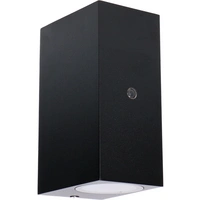 LED's light Außen-Wandleuchte schwarz 2x GU10 IP44 Auto EIN/AUS LED's light Außen-Wandleuchte schwarz 2x GU10 IP44 Auto EIN/AUS