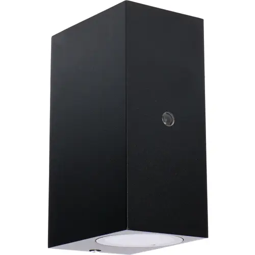 LED's light Außen-Wandleuchte schwarz 2x GU10 IP44 Auto EIN/AUS LED's light Außen-Wandleuchte schwarz 2x GU10 IP44 Auto EIN/AUS
