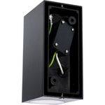 LED's light Außen-Wandleuchte schwarz 2x GU10 IP44 Auto EIN/AUS