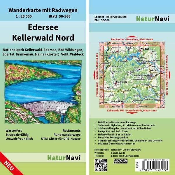 Edersee - Kellerwald Nord, Blatt 50-566, 1 : 25 000