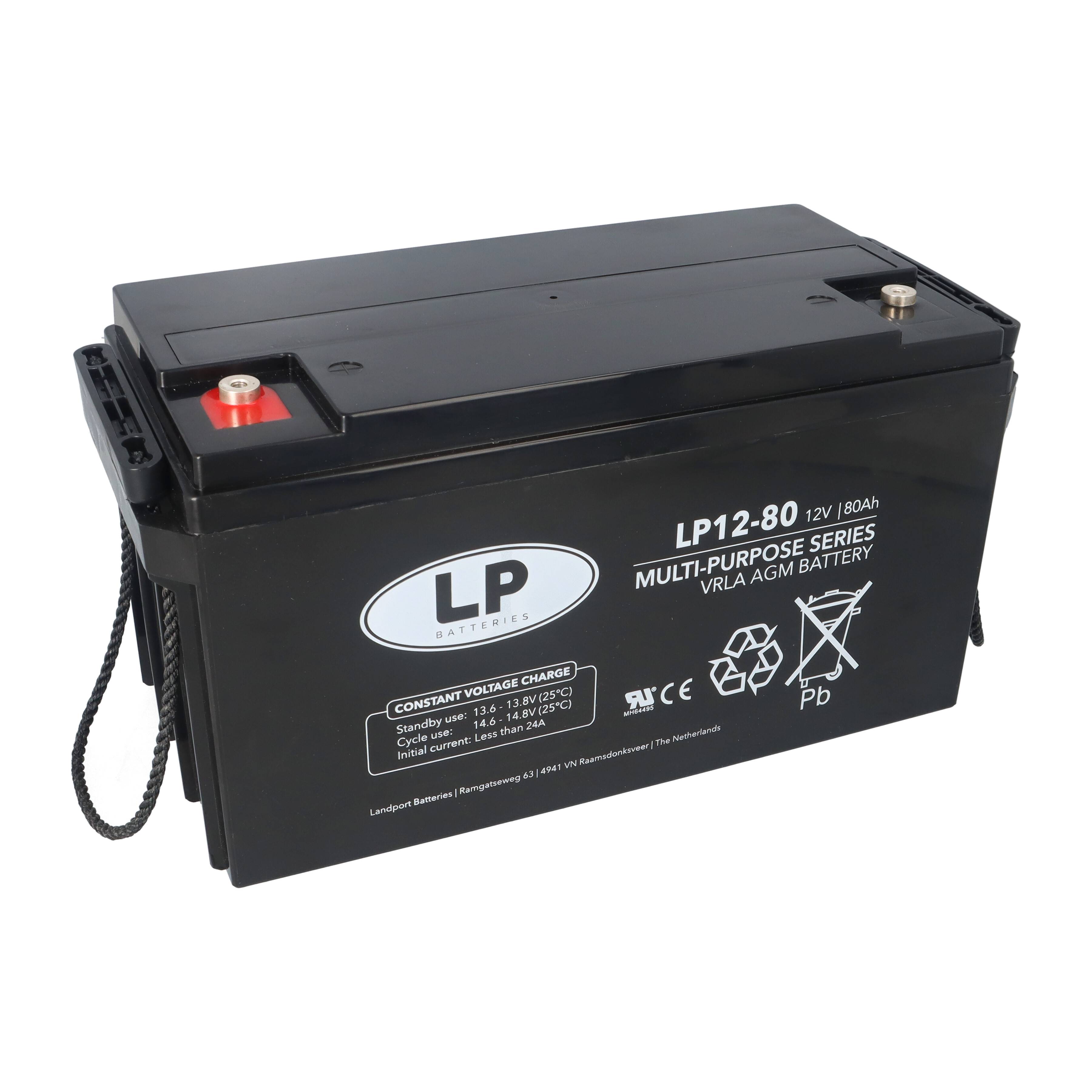 Landport Bleiakku 12V 80Ah AGM Batterie NSA LP12-80 T6