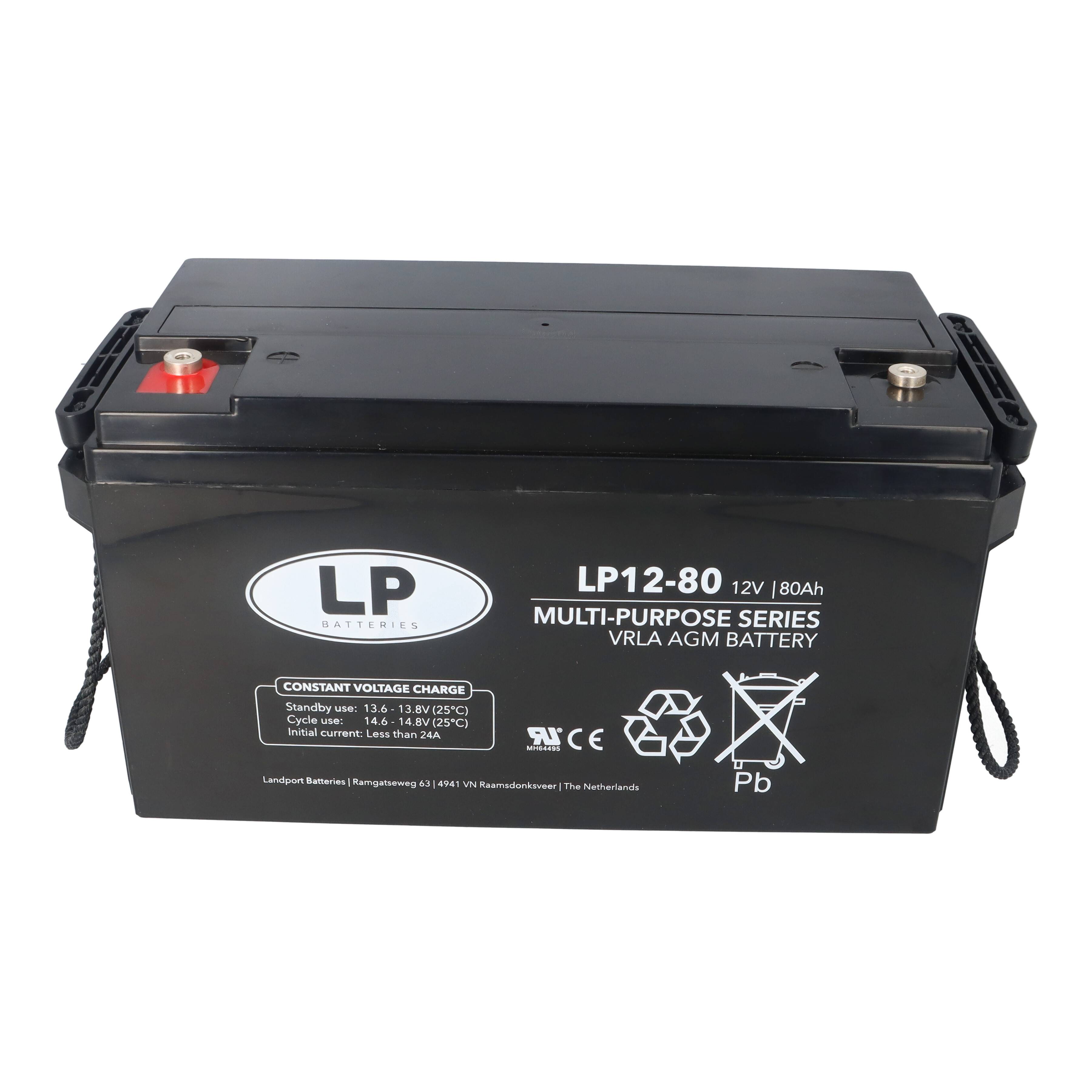 Landport Bleiakku 12V 80Ah AGM Batterie NSA LP12-80 T6