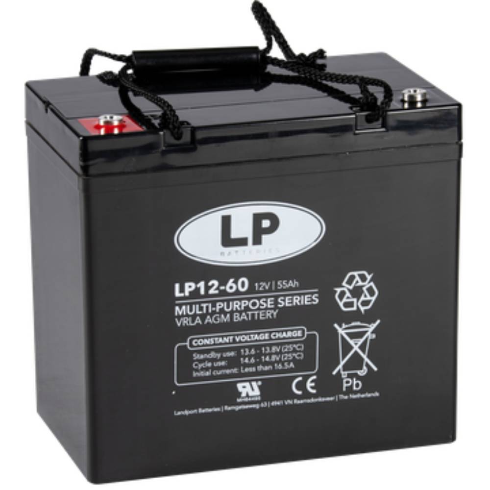 Landport Bleiakku 12V 55Ah AGM Batterie NSA LP12-60 T6