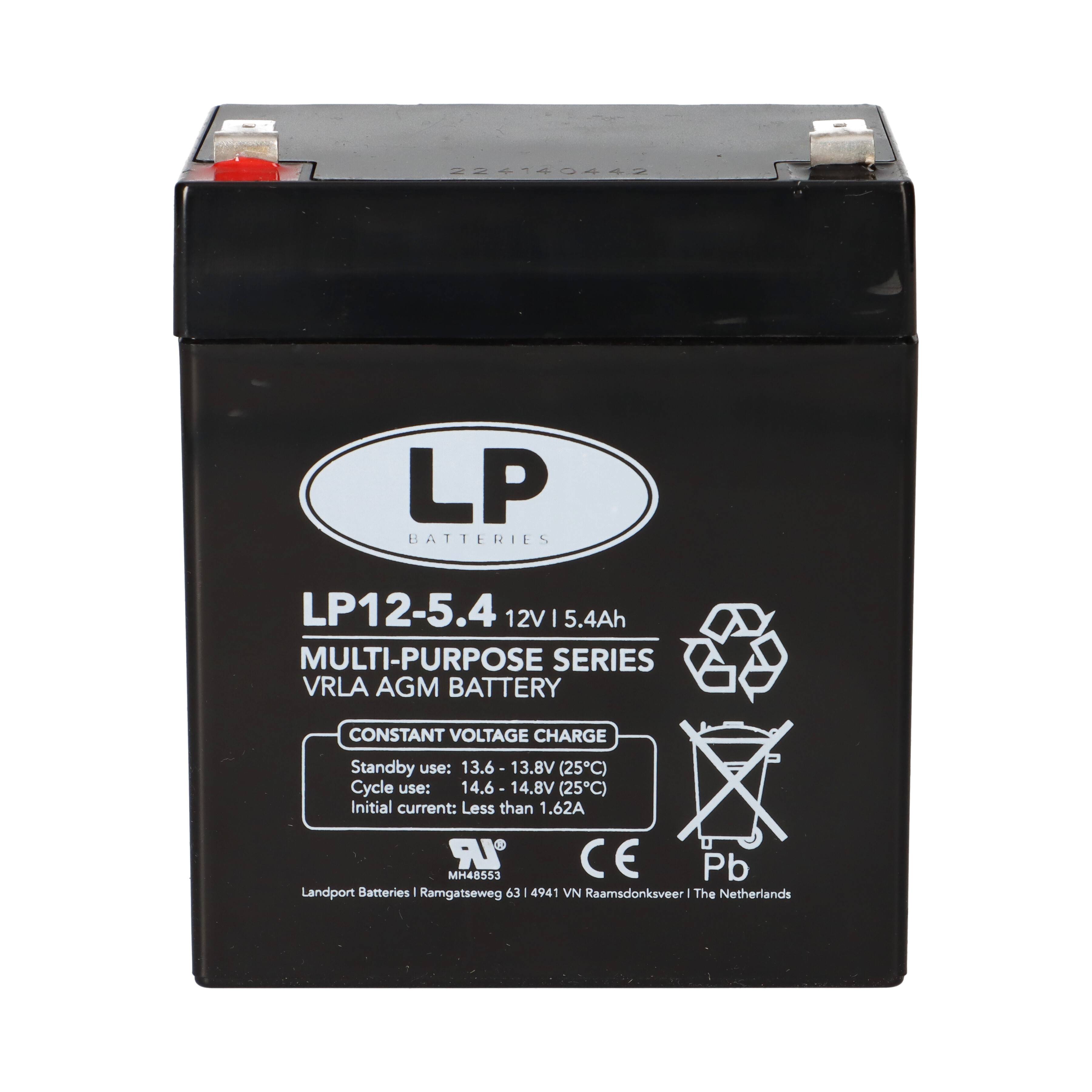 Landport Bleiakku 12V 5,4Ah AGM Batterie NSA LP12-5,4 T2