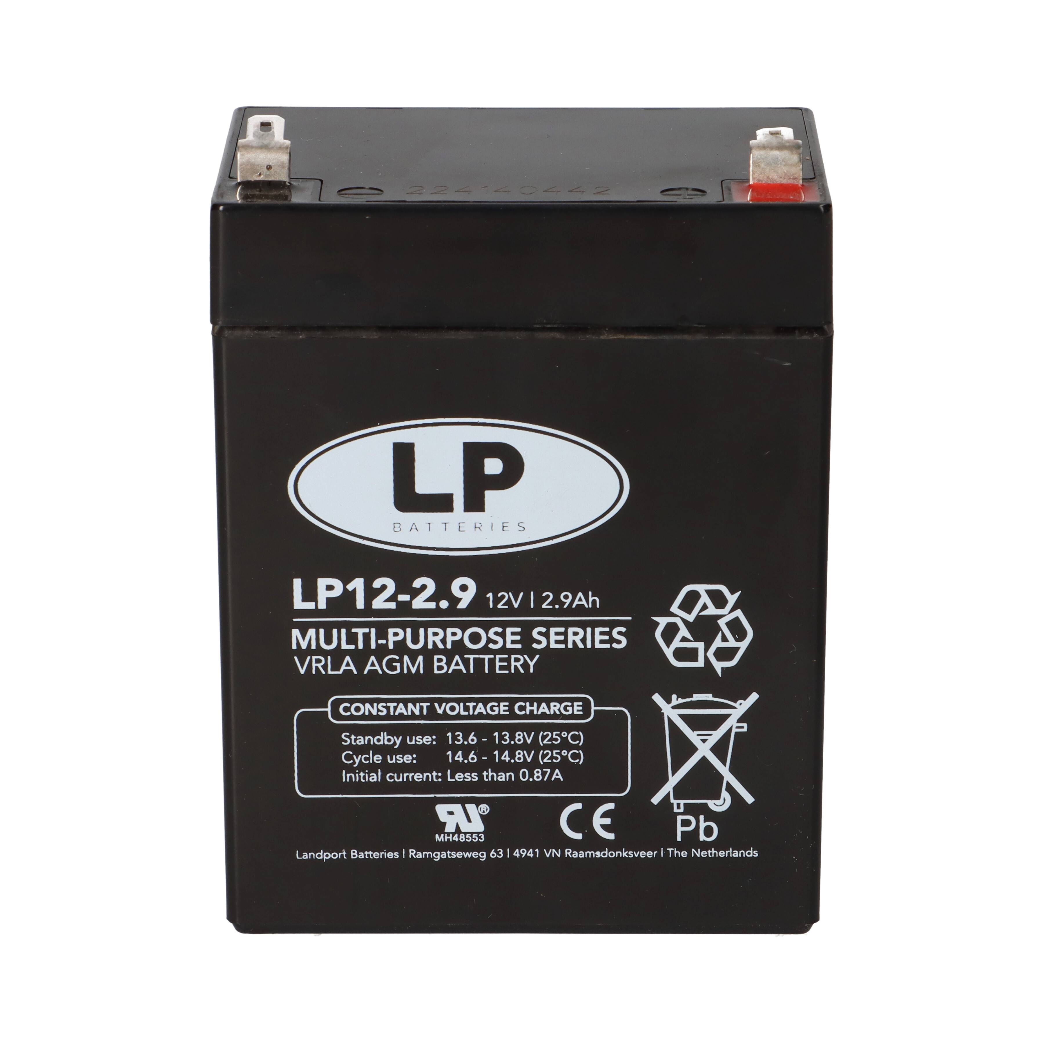 Landport Bleiakku 12V 2,9Ah AGM Batterie NSA LP12-2,9 T1