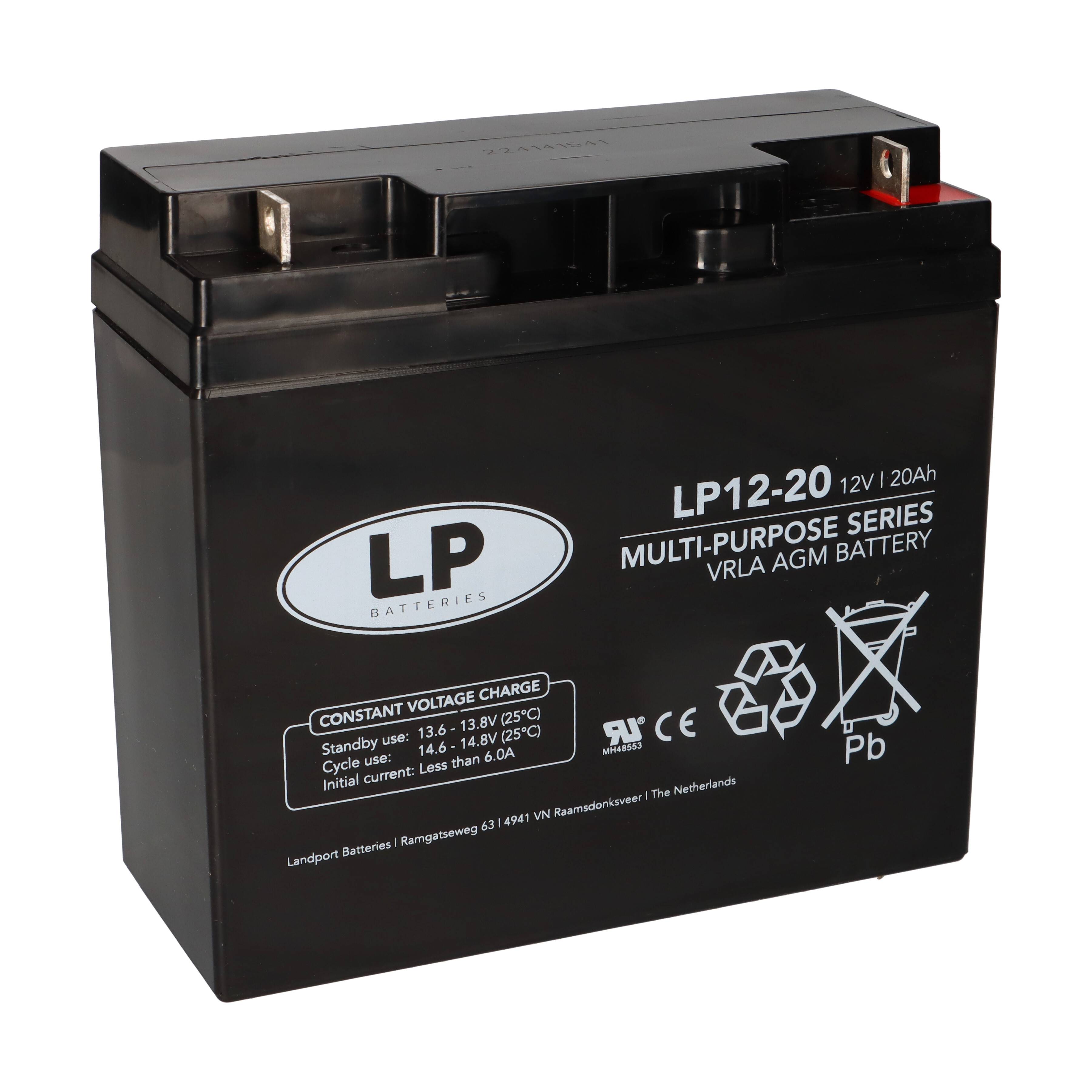 Landport LP12-20 T3 12V 20Ah AGM Bleiakku