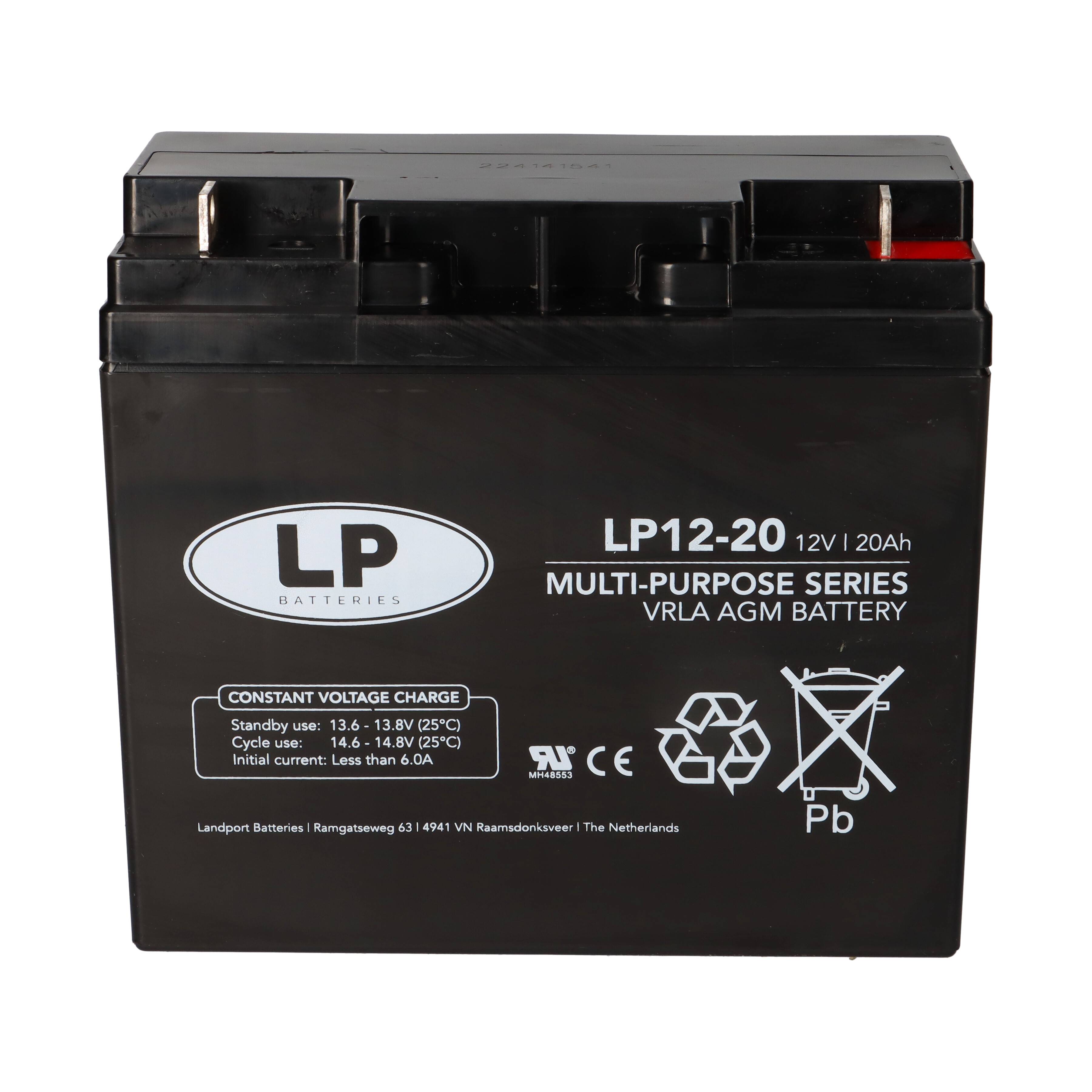 Landport Bleiakku 12V 20Ah AGM Batterie NSA LP12-20 T3