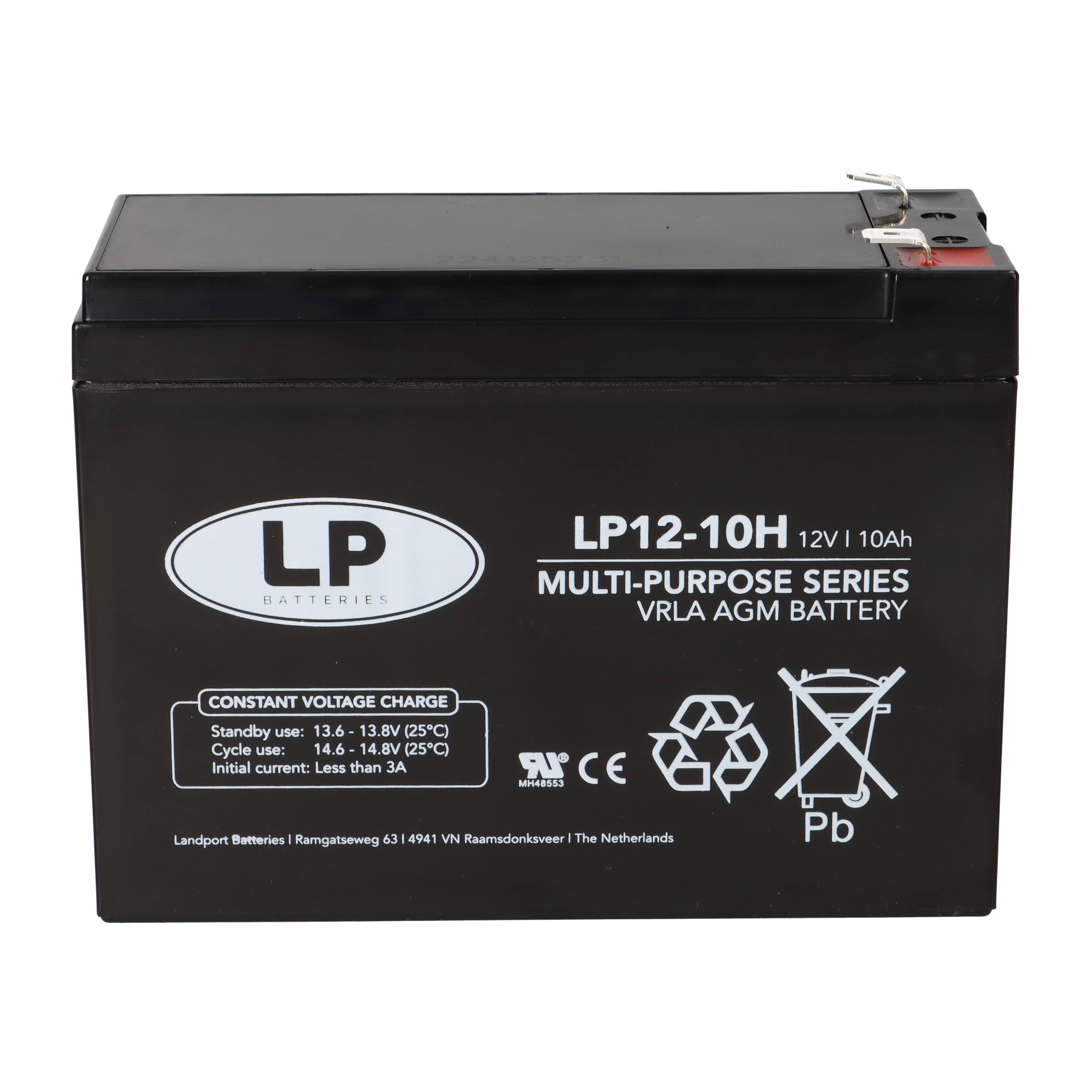 Landport Bleiakku 12V 10Ah AGM Batterie NSA LP12-10H T2