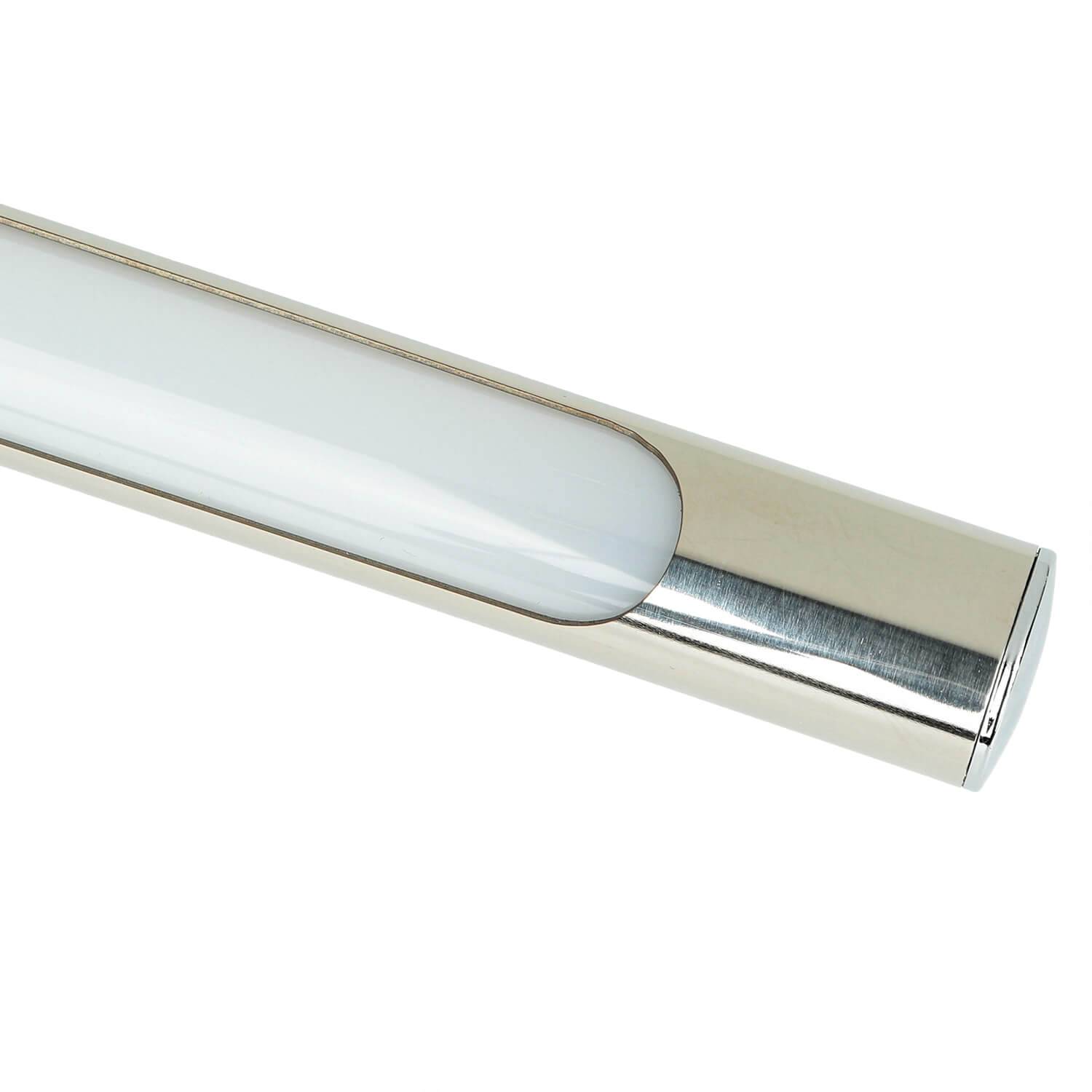 Licht-Erlebnisse LE109376 LED Wandlampe Julia IP44 4000 K 850 lm aus Stahl Kunststoff (Polycarbonat) in Chrom Wandleuchte
