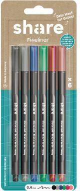 share Fineliner Y-11-11-02 sortiert 6St.