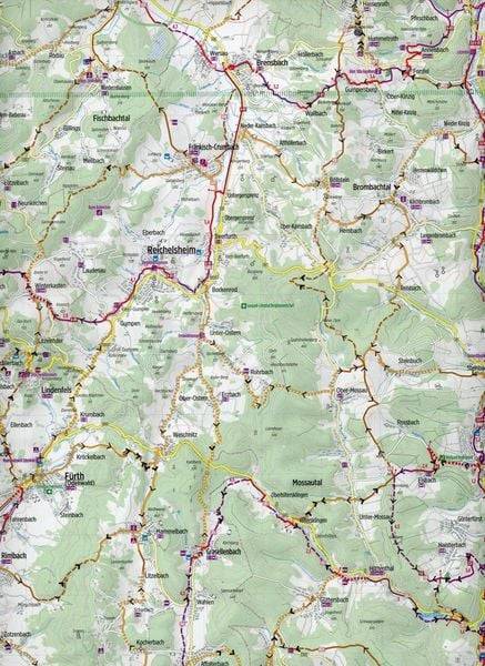 Radkarte Odenwald Spessart West (RK-HES08)