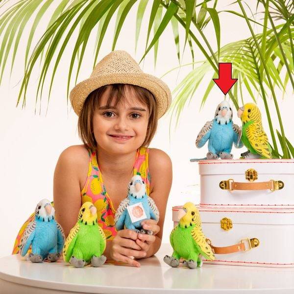 Teddy-Hermann - Wellensittich blau 13 cm