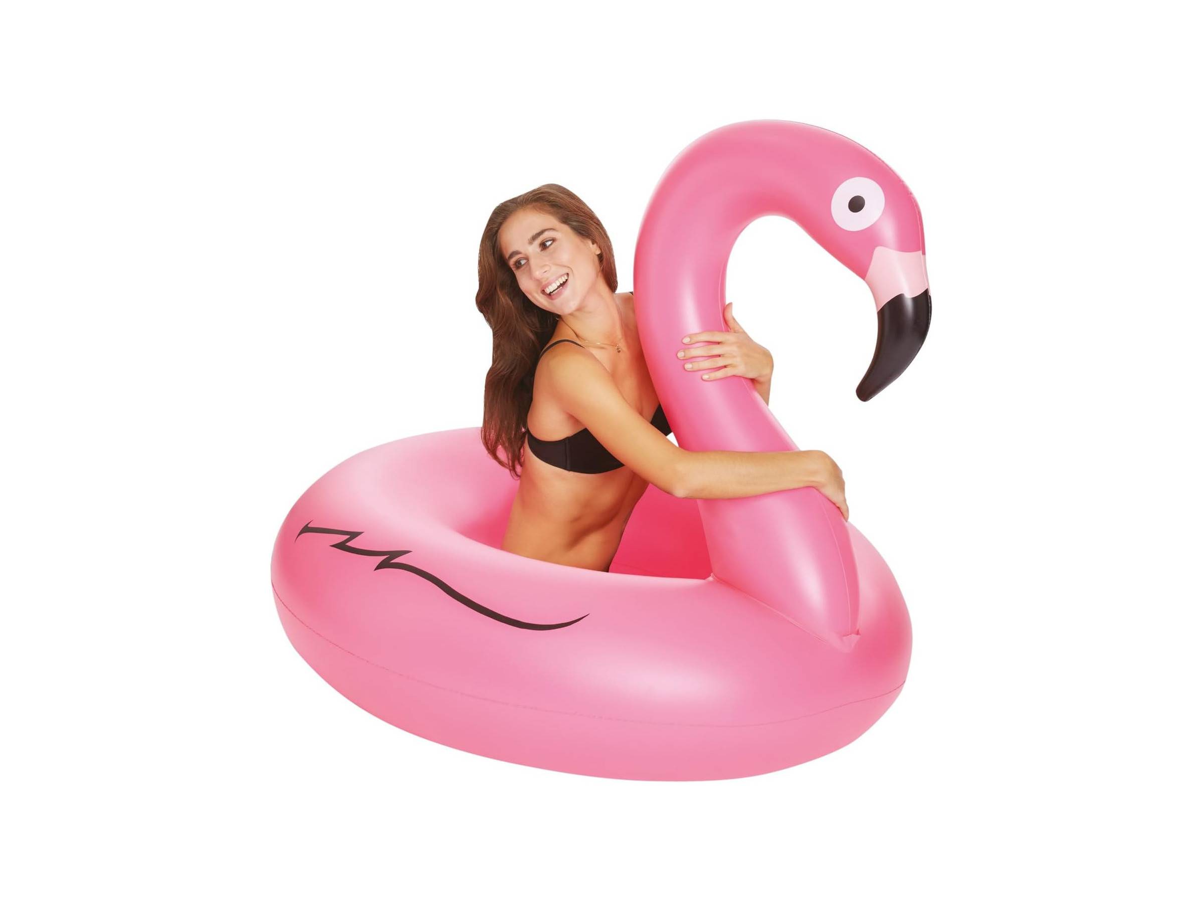 Happy People 77807 - Wehncke XXL-Schwimmring - Flamingo (120x120x109 cm) Pool Zubehör Garten Sommer