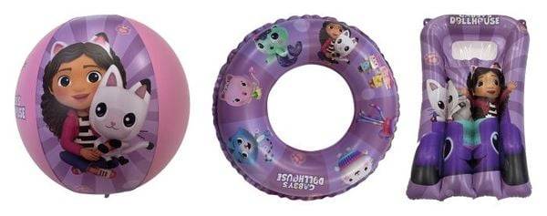 HAPPYPEOPLE Gabby's Dollhouse Strandset, bestehend aus: Strandball, Schwimmrin
