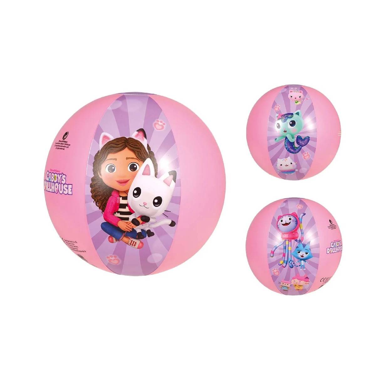 Happy People Gabby's Dollhouse Strandset Schwimmring Matratze Strandball Ball
