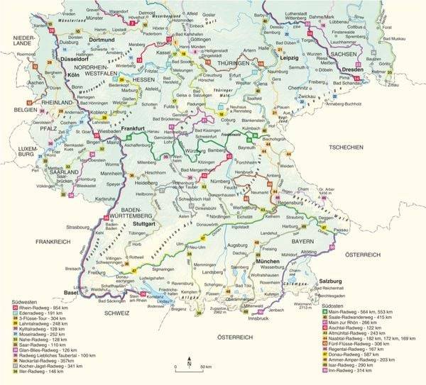 Deutschlands schönste Flussradwege