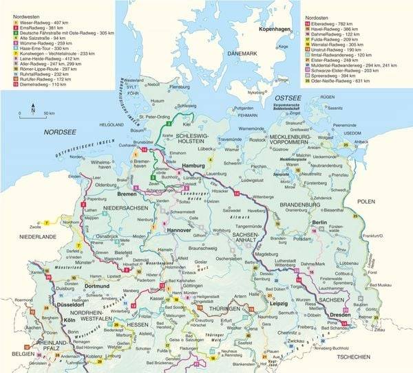 Deutschlands schönste Flussradwege