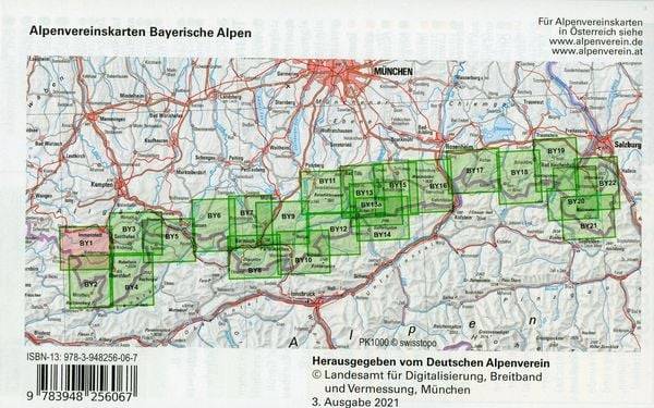 Allgäuer Voralpen West, Nagelfluhkette, Hörnergruppe 1:25 000