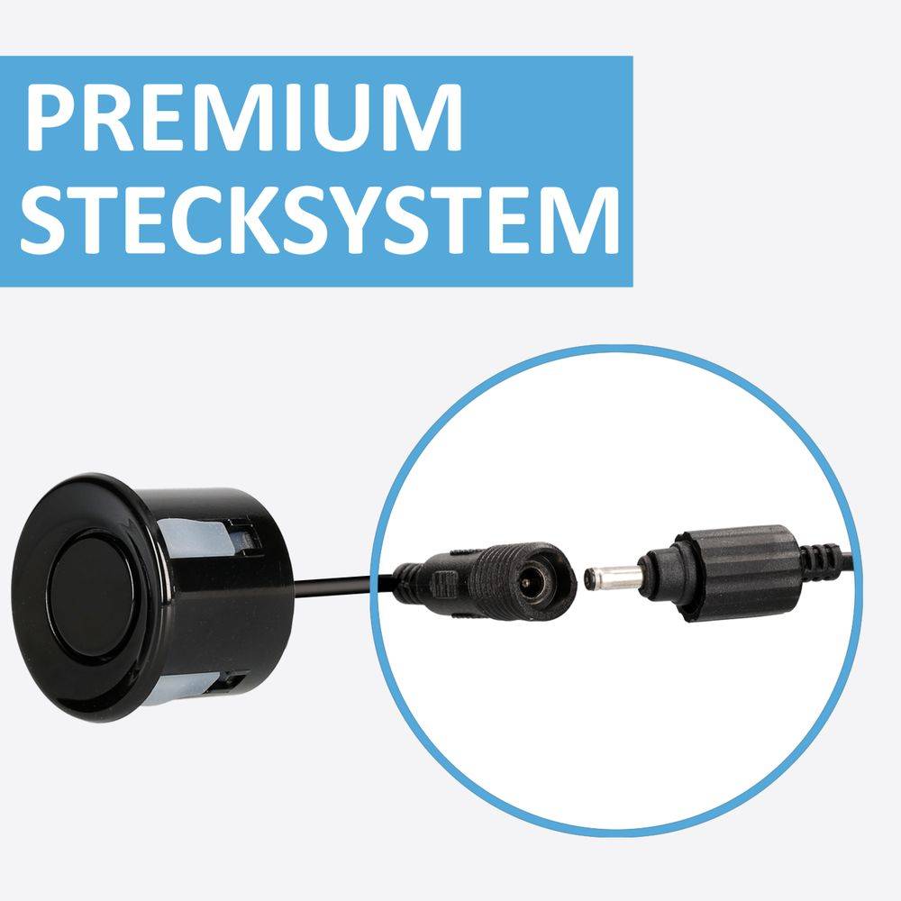 VSG24 Akustische Premium-Einparkhilfe WOHNMOBIL Schwarz PDC-22100