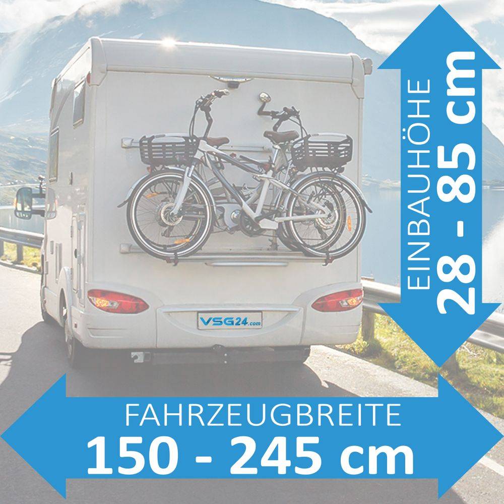 VSG24 Akustische Premium-Einparkhilfe WOHNMOBIL Schwarz PDC-22100