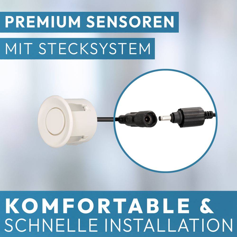 VSG24 Akustische Premium-Einparkhilfe ECHO PLUS UNLACKIERT PDC-22114
