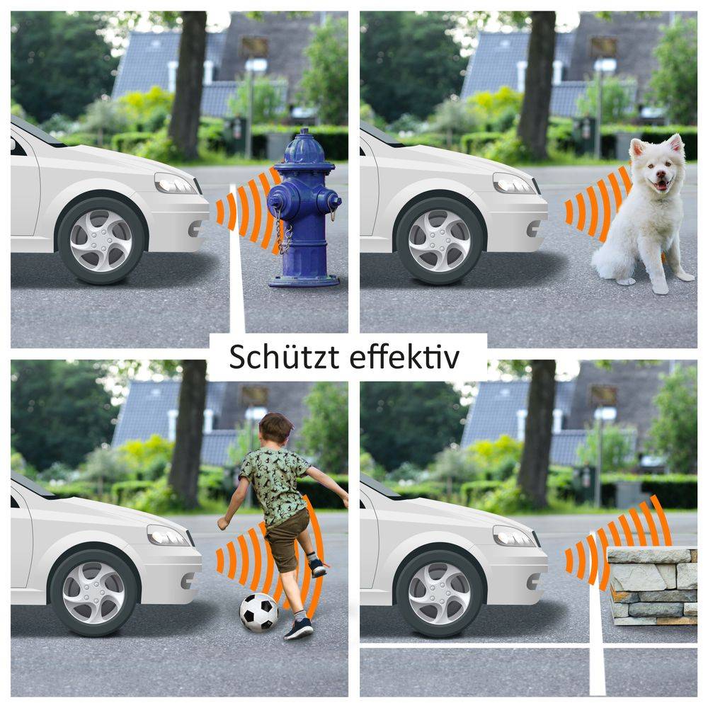 VSG24 Display Premium FRONT-Einparkhilfe Schwarz PDC-22126