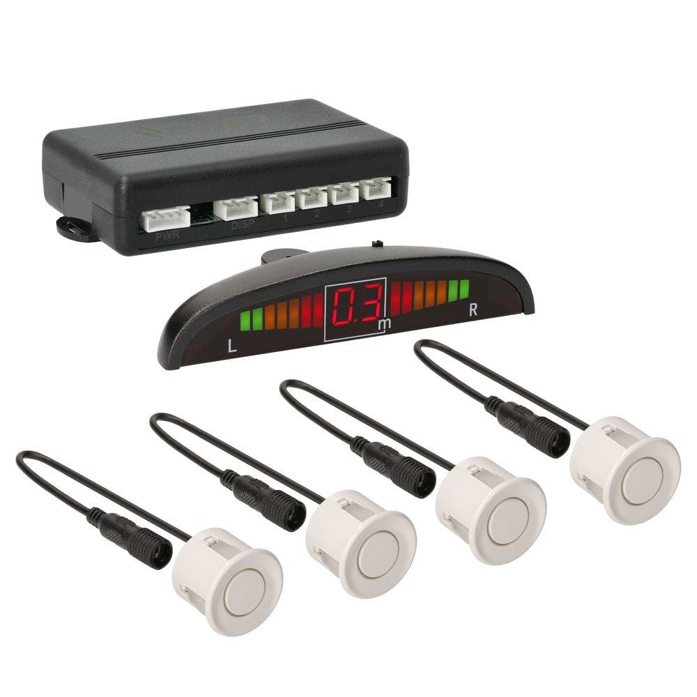 VSG24 Display Premium FRONT-Einparkhilfe Weiß PDC-22128