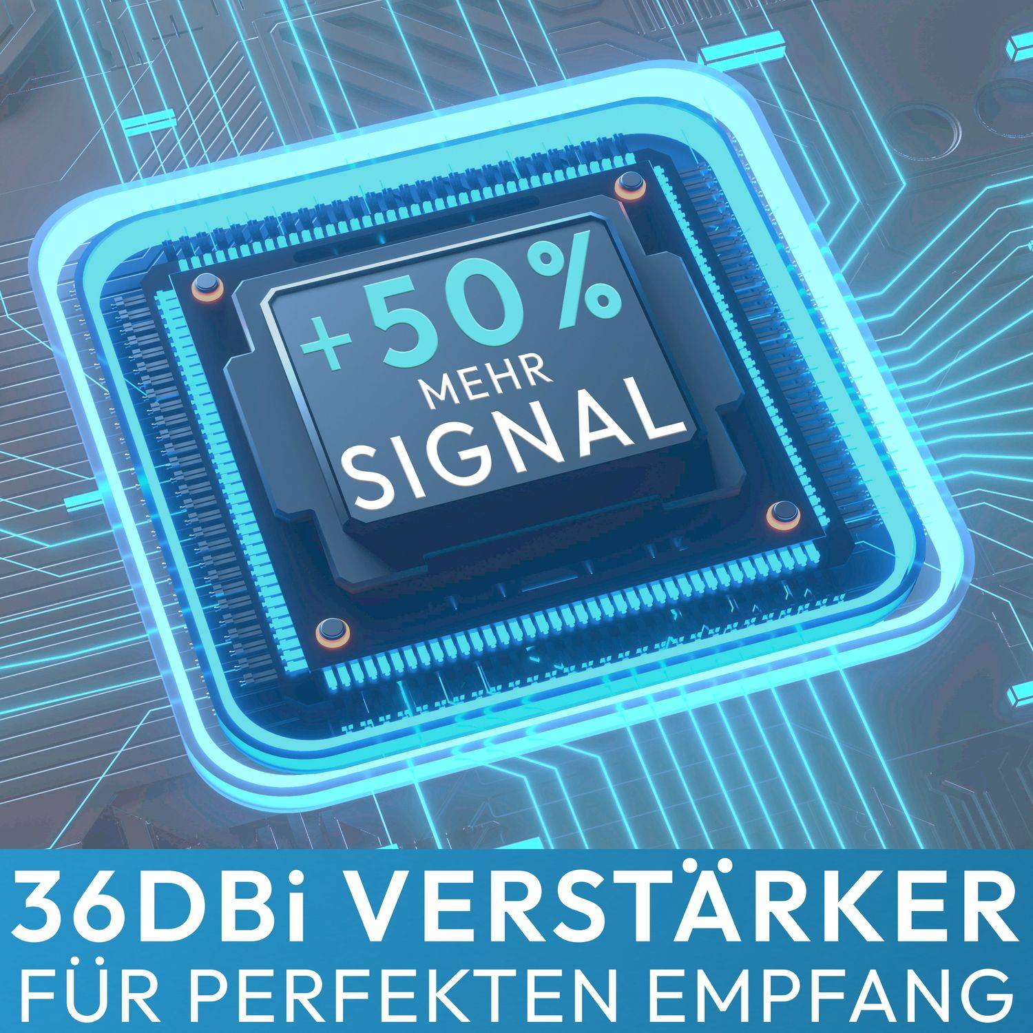 VSG24 DVB-T2 HD Antenne mit 36DBi Verstärker AVK25-PLUS