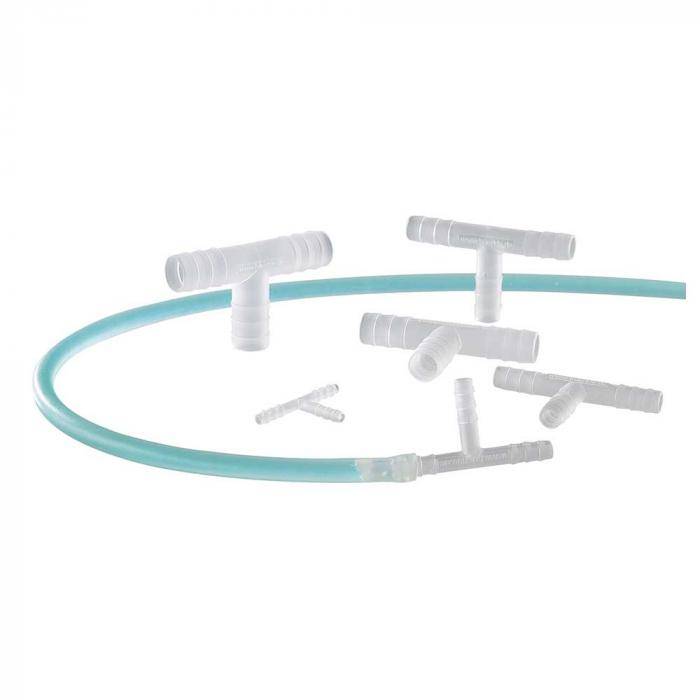 T-Schlauchverbinder - PVDF - zylindrisch - verschiedene Ausführungen - VE 10 Stück - Preis per VE - für Ø 7 bis 9 mm