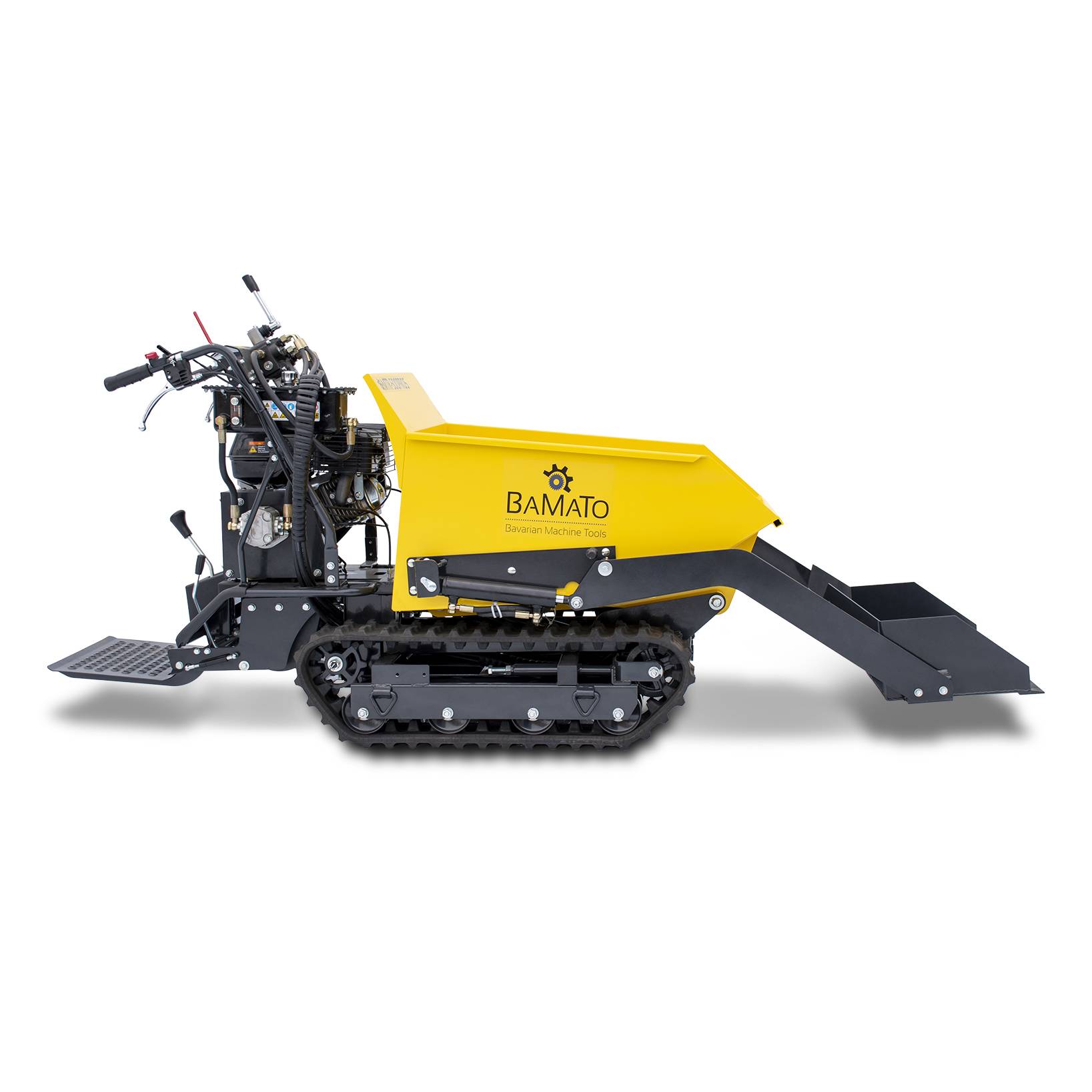 BAMATO Mini Raupendumper MTR-500PROS mit Kipphydraulik &amp Selbstladeeinrichtung