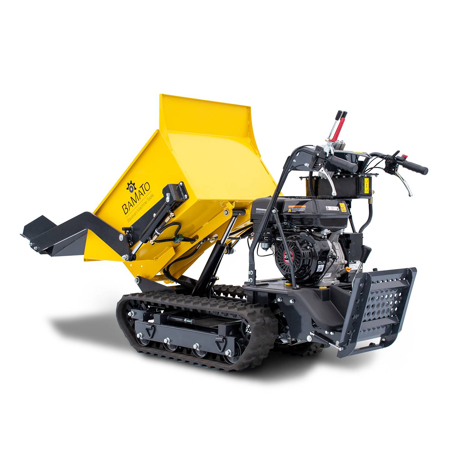 BAMATO Mini Raupendumper MTR-500PROS mit Kipphydraulik &amp Selbstladeeinrichtung