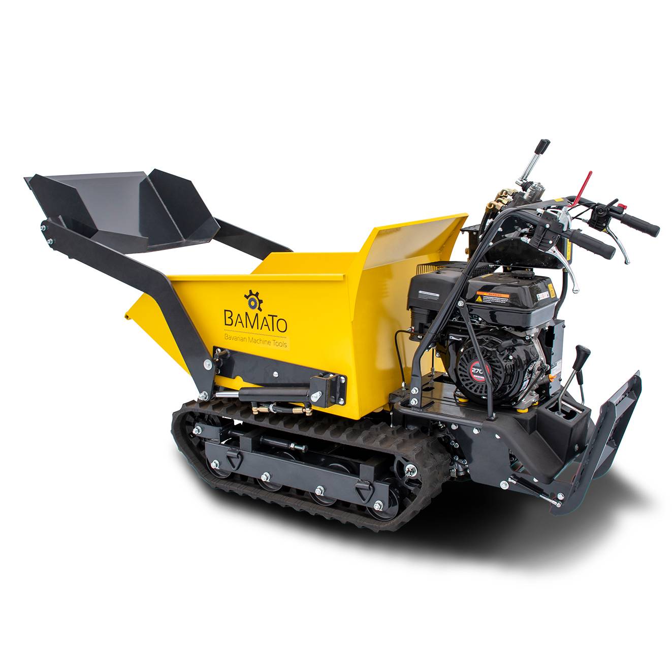 BAMATO Mini Raupendumper MTR-500PROS mit Kipphydraulik &amp Selbstladeeinrichtung