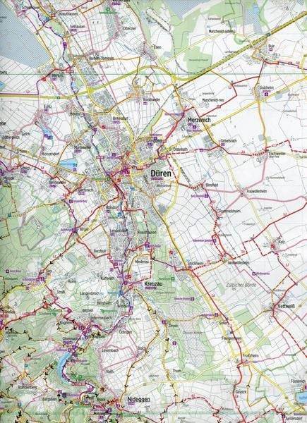 Bikeline Radkarte Eifel Nord Aachen, Köln 1 : 75 000