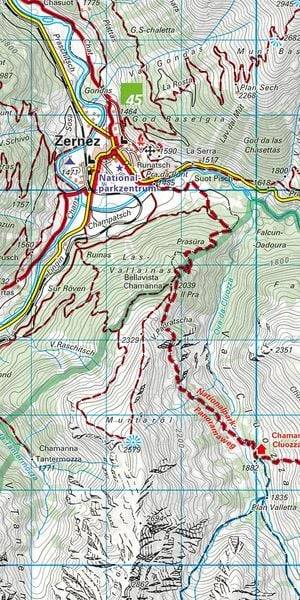 Nationalpark - Val Müstair 37 Wanderkarte 1:40 000 matt laminiert