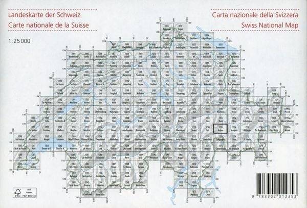 Swisstopo 1 : 25 000 Andeer