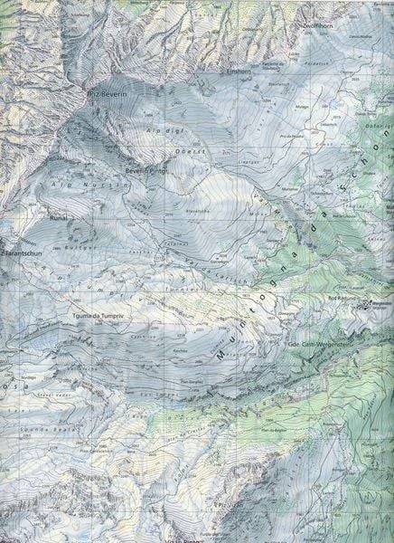 Swisstopo 1 : 25 000 Andeer