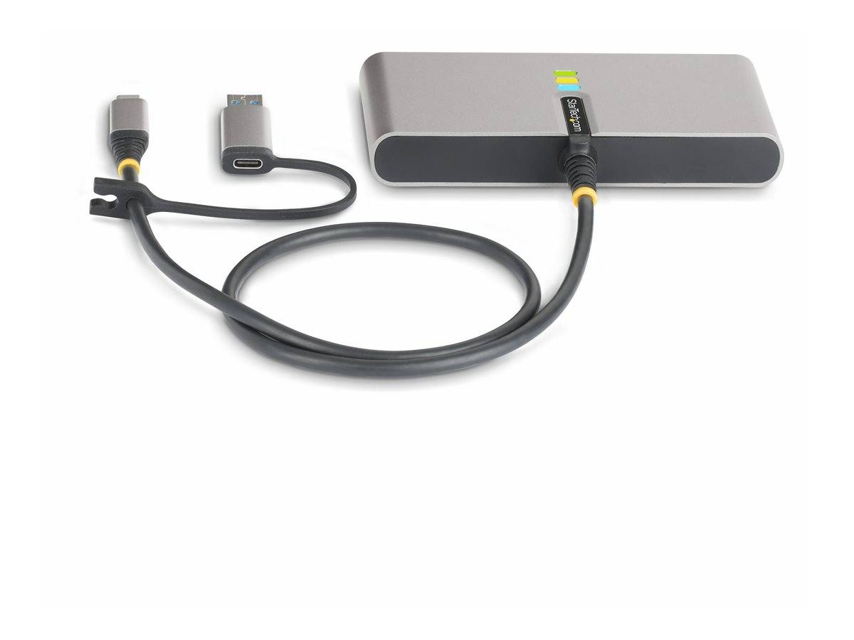 StarTech.com 2-Port USB-C/USB-A Hub with GbEand RS232 Serial - 2x USB-A - Hub -