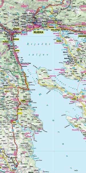 MoTourMaps Adriaküste Slowenien . Kroatien . Montenegro Auto- und Motorradkarte 1:300.000