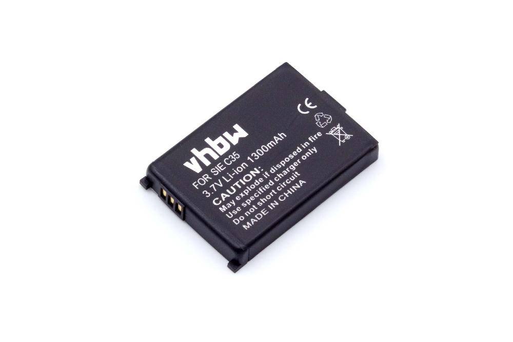 vhbw Akku kompatibel mit Siemens Active M1 | schnurlos Festnetz Telefon (1300 mAh, 3,7 V, Li-Ion)